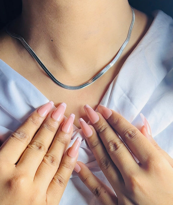Classic Silver Snake Chain Necklace
