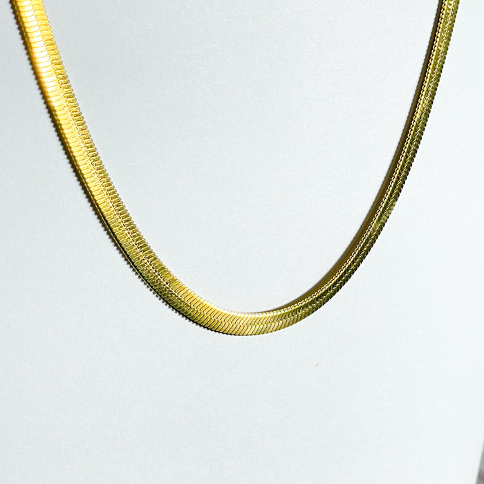 Classic Silver Snake Chain Necklace