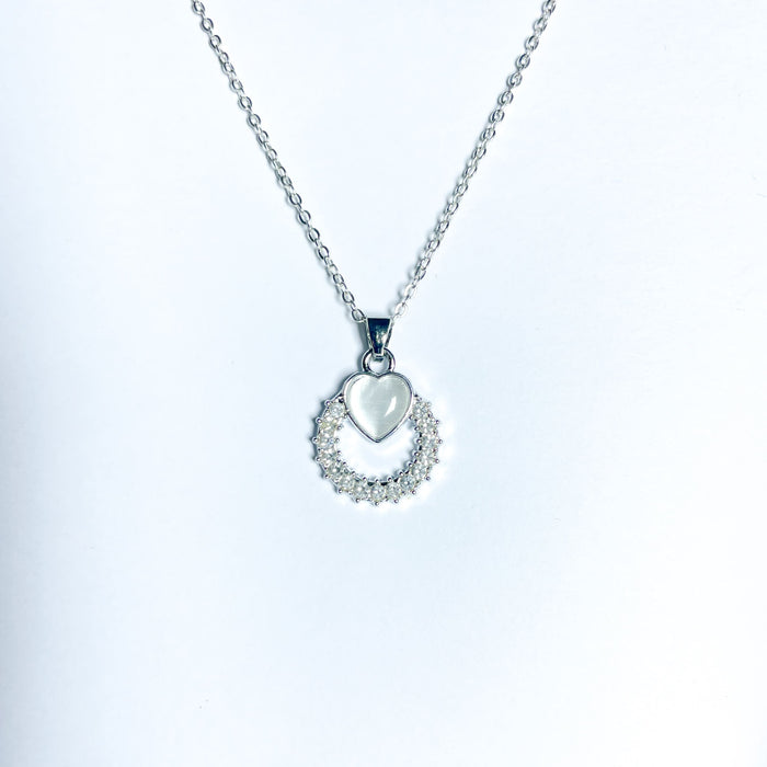 Eternal Heart Radiance Pendant Necklace