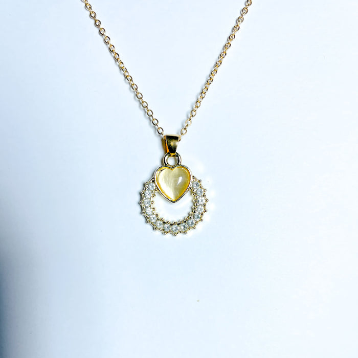 Eternal Heart Radiance Pendant Necklace