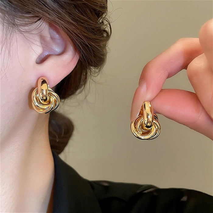 Golden Knot Earrings