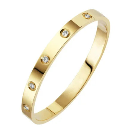 Thic Gold Bangle Set