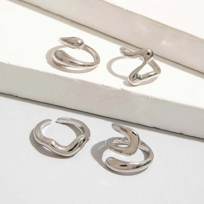 Molten Gold Statement Rings