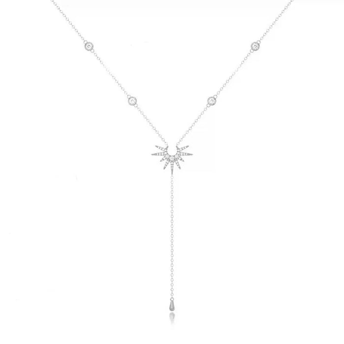 Sunburst Lariat Necklace