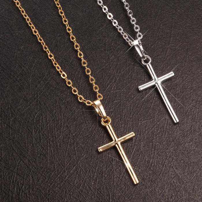 Crystal Zircon Cross Necklace