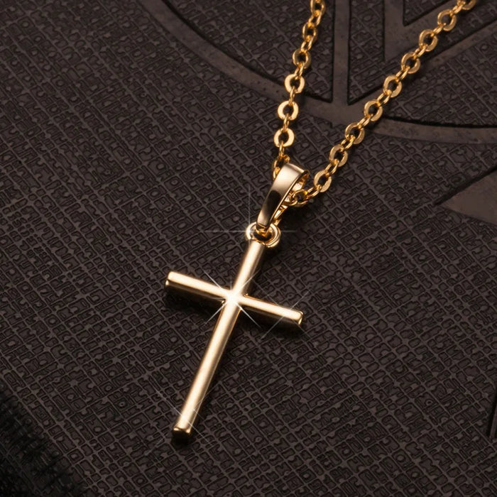 Crystal Zircon Cross Necklace