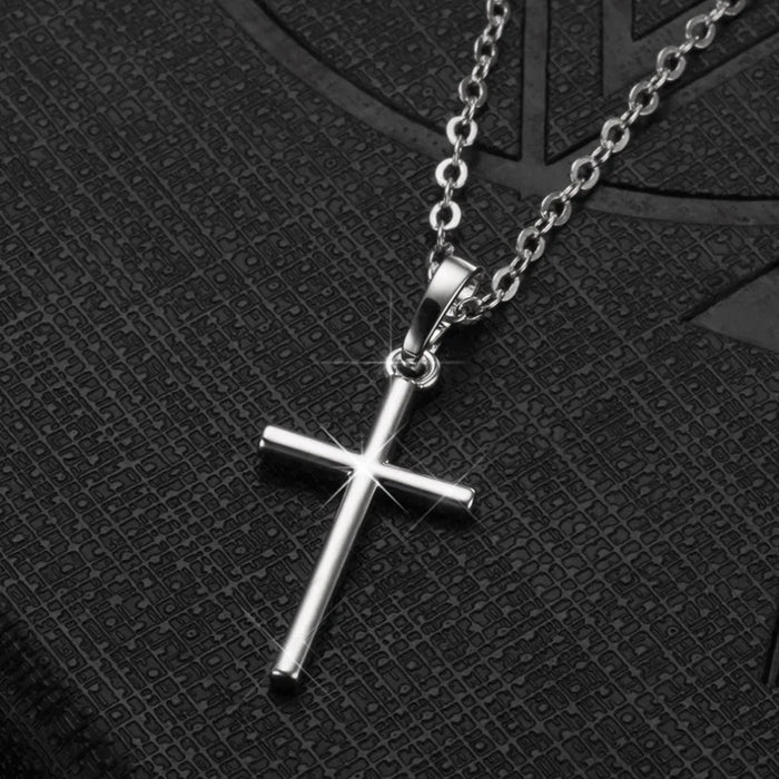 Crystal Zircon Cross Necklace