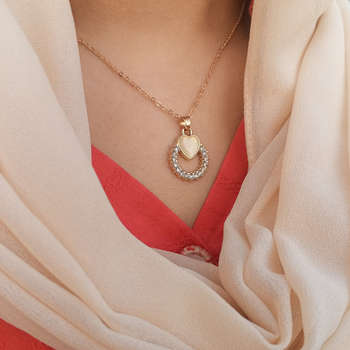 Eternal Heart Radiance Pendant Necklace