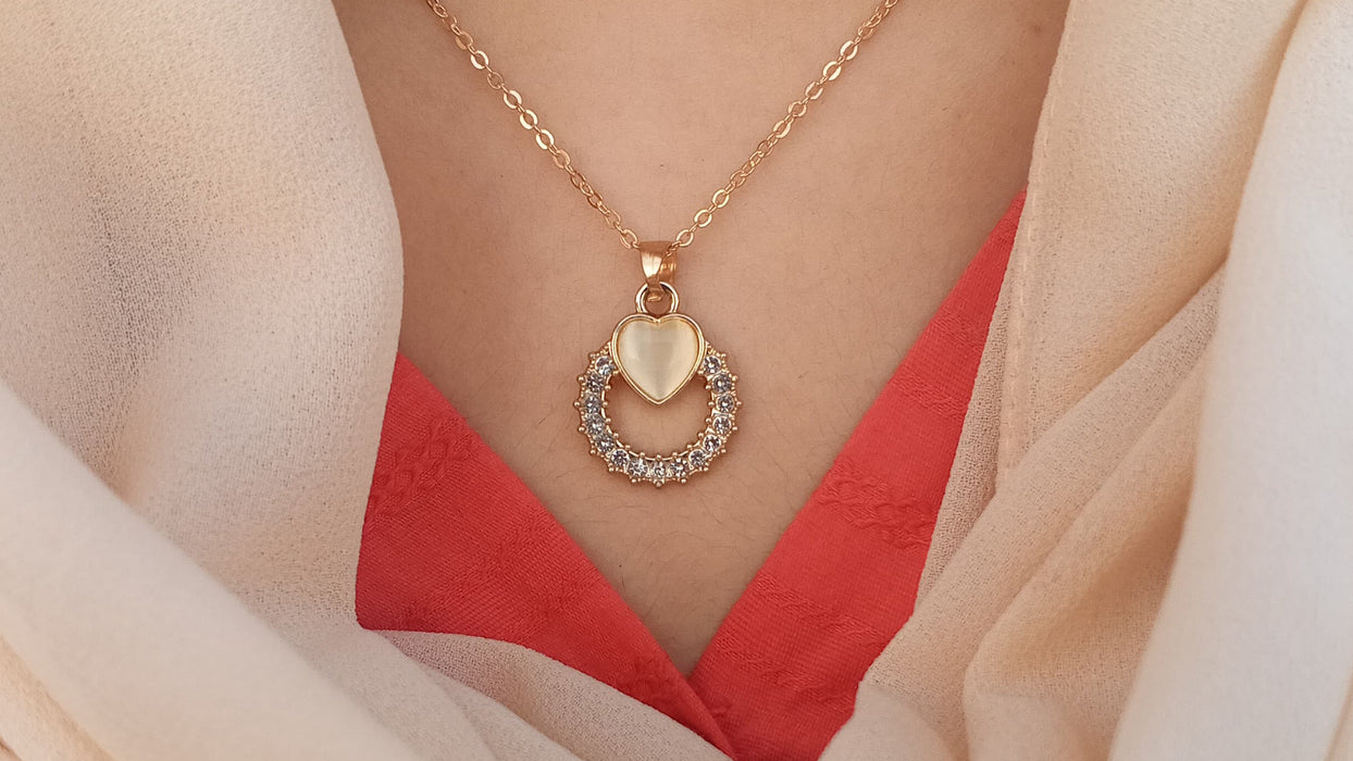 Eternal Heart Radiance Pendant Necklace