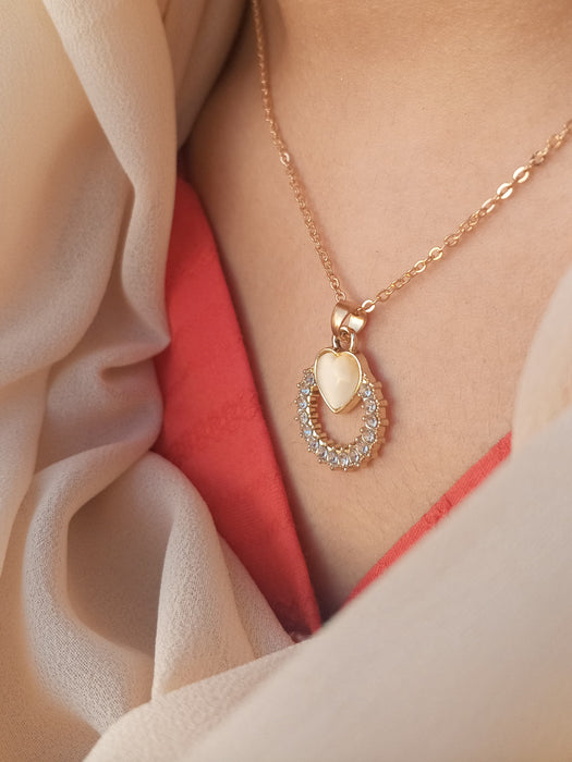 Eternal Heart Radiance Pendant Necklace